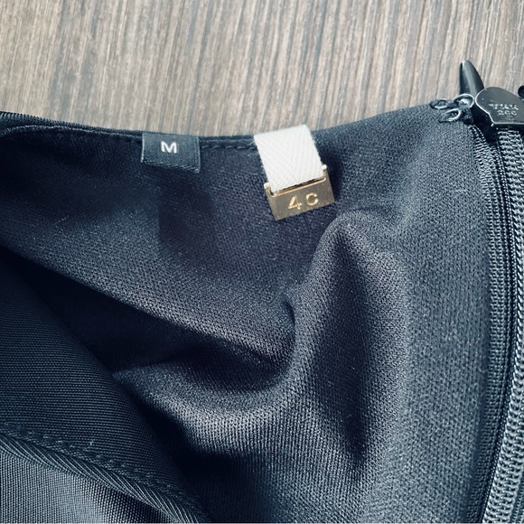 4C Black Lace Belted Midi Dress - Picture 4 of 10